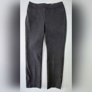 Chicos Pants Womens Size 00R (US 2R) Graphite Heather Gray Brigitte Slim $89.50